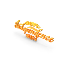 Happy Independence Symbol Yellow PNG & PSD Images