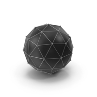 Black Silver Network Sphere PNG & PSD Images
