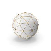 White Gold Network Sphere PNG & PSD Images
