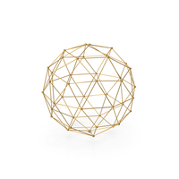 Gold Network Sphere PNG & PSD Images