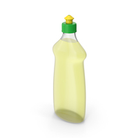 Yellow Dishwashing Liquid Bottle PNG & PSD Images