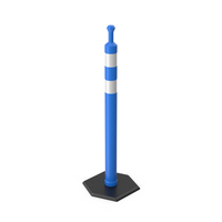 Blue Traffic Delineator PNG & PSD Images