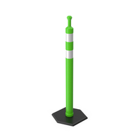 Green Traffic Delineator PNG & PSD Images