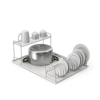 Dish Drainer Set PNG & PSD Images