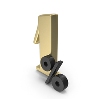 Design Numbers Percent 1 PNG & PSD Images
