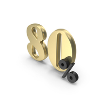 Design Numbers Percent 80 PNG & PSD Images