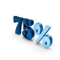 Design Numbers Percentage 75 PNG & PSD Images