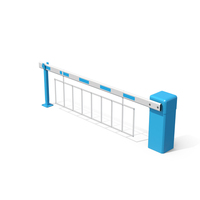 Automatic Road Barrier Blue PNG & PSD Images