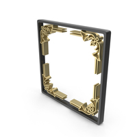 Gold Square Royal Frame PNG & PSD Images
