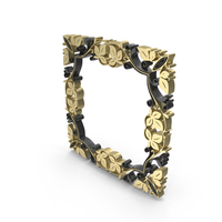 Golden Square Royal Designer Frame PNG & PSD Images
