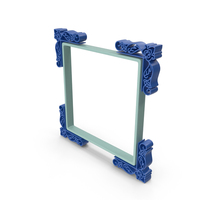 Square Frame Designs Blue PNG & PSD Images