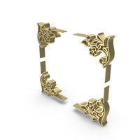 Square Frame Designs Royal Gold PNG & PSD Images
