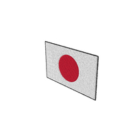 Embroidered Patch Flag Japan PNG & PSD Images