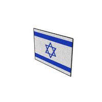Embroidered Israel Flag Patch PNG & PSD Images