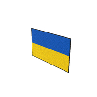 Embroidered Patch Flag Ukraine PNG & PSD Images