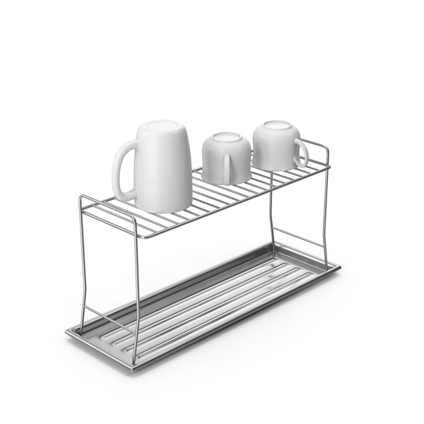 Steel Dish Drying Rack PNG & PSD Images