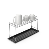 Black Dish Drying Rack PNG & PSD Images