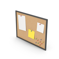 Corkboard With Notes Black PNG & PSD Images