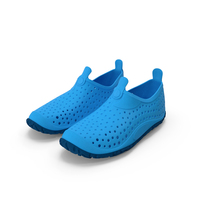 Blue Swimming Pool Shoes For Kids PNG & PSD Images