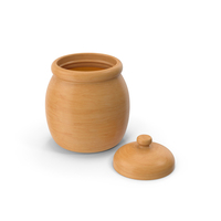Open Wooden Honey Pot PNG & PSD Images