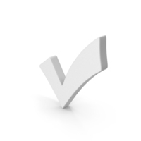 White Checkmark Symbol PNG & PSD Images