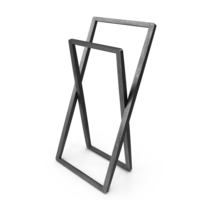 Wooden Freestanding Towel Rail PNG & PSD Images