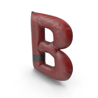Leather Letter B PNG & PSD Images