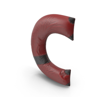 Leather Letter C PNG & PSD Images