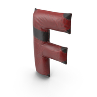 Leather Letter F PNG & PSD Images