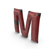Leather Letter M PNG & PSD Images