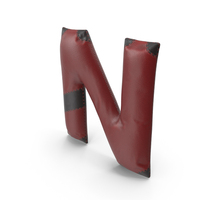 Leather Letter N PNG & PSD Images