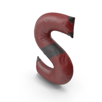 Leather Letter S PNG & PSD Images