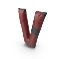 Leather Letter V PNG & PSD Images