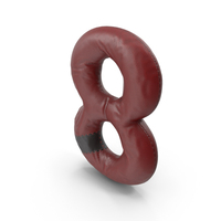 Leather Number 8 PNG & PSD Images