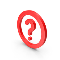 Red Question Mark Symbol PNG & PSD Images