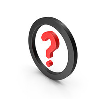 QUESTION MARK RED BLACK PNG & PSD Images