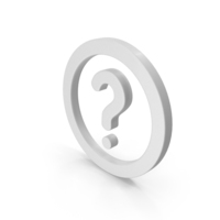 QUESTION MARK WHITE PNG & PSD Images