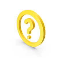 Yellow Question Mark Symbol PNG & PSD Images