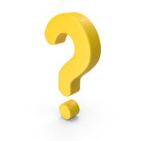 Yellow Question Mark Symbol PNG & PSD Images