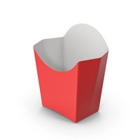 Fries Paper Box Red PNG & PSD Images