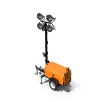 Raised Mobile Construction Light Generator PNG & PSD Images