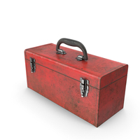 Dirty Red Toolbox PNG & PSD Images
