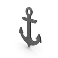 Black Anchor Ship Symbol PNG & PSD Images