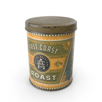 Old Coffee Can PNG & PSD Images