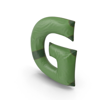 Green Leather Letter G PNG & PSD Images