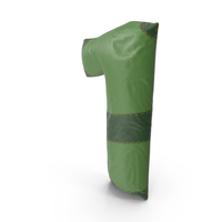 Green Leather Number 1 PNG & PSD Images