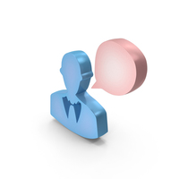 Man Speech Bubble Symbol PNG & PSD Images