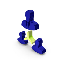 Blue Manager Support Symbol PNG & PSD Images