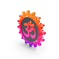 Colorful Om Coin PNG & PSD Images
