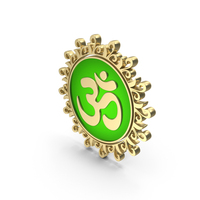 Gold Om Coin PNG & PSD Images